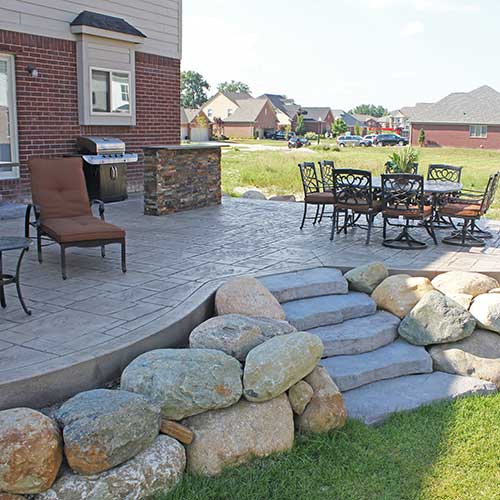 stamped concrete contractors macomb county and oakland county michigan